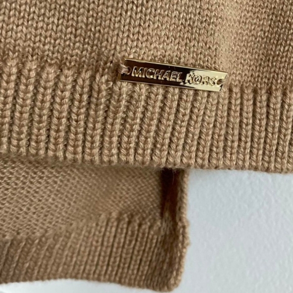 MICHAEL Michael Kors Camel Sleeveless Turtleneck Sweater - Picture 5 of 5